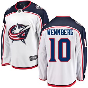 Herren Columbus Blue Jackets Eishockey Trikot Alexander Wennberg #10 Breakaway Weiß Fanatics Branded Auswärts